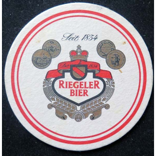 DESSOUS DE VERRE A BIÈRE Riegeler Bier de diamètre 9,3 cm