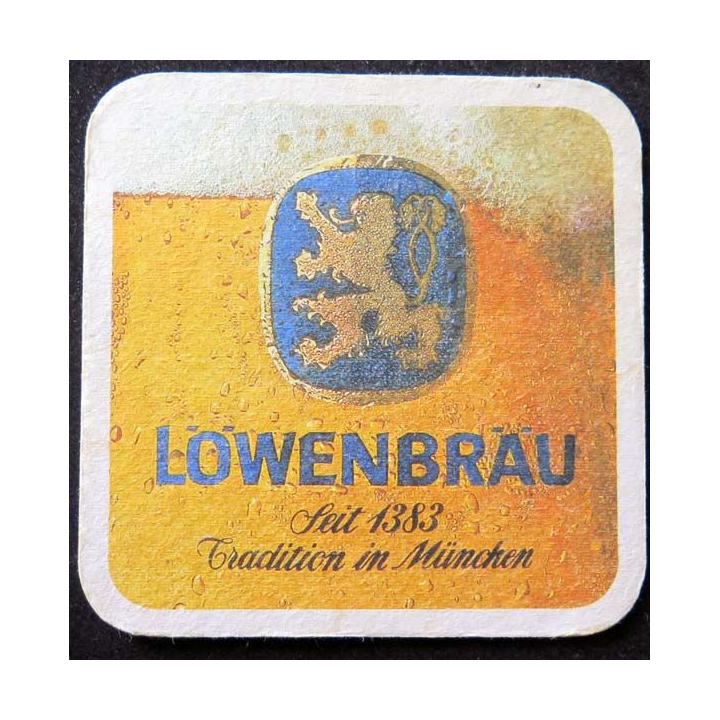 DESSOUS DE VERRE A BIÈRE Löwenbräu sous verre à bière