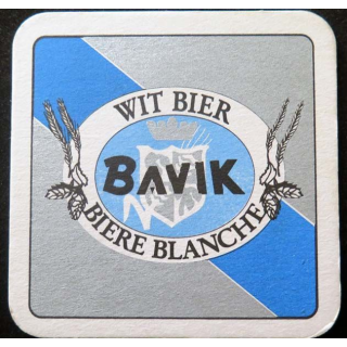 DESSOUS DE VERRE A BIÈRE Bavik bière blanche de largeur 9 cm