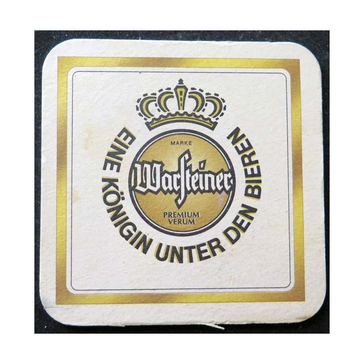 dessous de verre à bière Warsteiner de largeur 9 cm sous verre