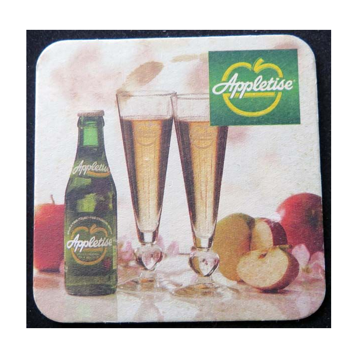 DESSOUS DE VERRE A BIÈRE Appletise de largeur 9 cm