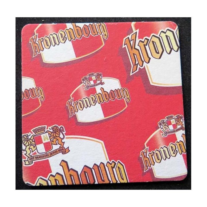 Sous verre à bière Kronenbourg de largeur 9 cm