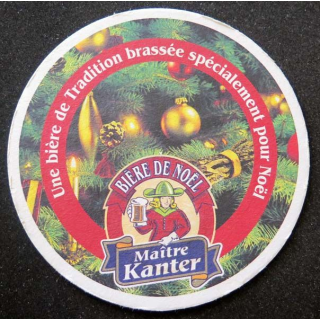 DESSOUS VERRE BIÈRE Maître Kanter bière de Noël de diamètre 10,6 cm