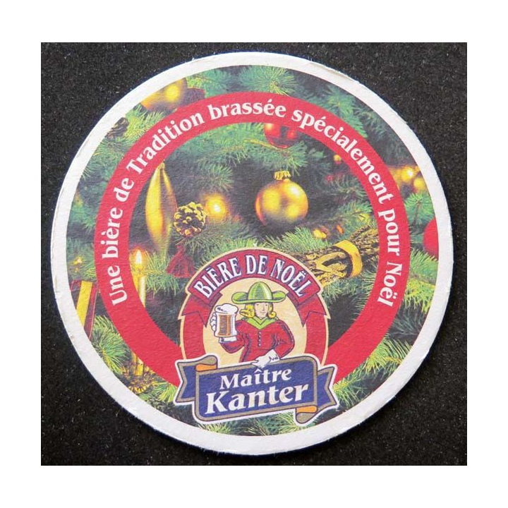 DESSOUS VERRE BIÈRE Maître Kanter bière de Noël de diamètre 10,6 cm