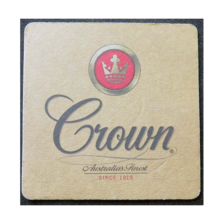 DESSOUS DE VERRE A BIÈRE Crown Festival Cairns de largeur 9,4 cm
