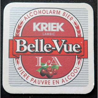 Dessous de verre à bière Kriek Belle-Vue de largeur 9 cm