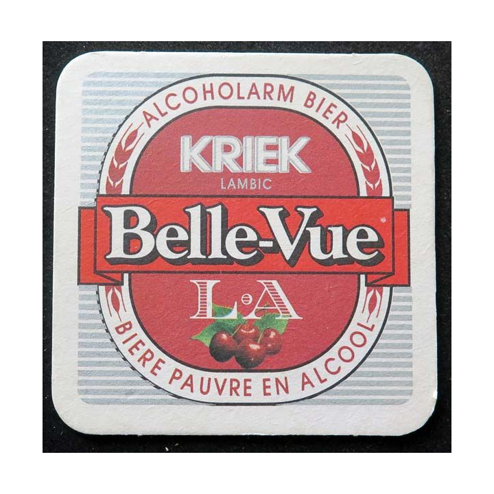 Dessous de verre à bière Kriek Belle-Vue de largeur 9 cm