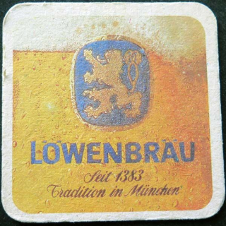 DESSOUS DE VERRE A BIÈRE Löwenbräu sous verre à bière