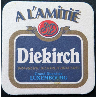 Dessous de verre à bière Diekirch A l'Amitié de largeur 9,3 cm