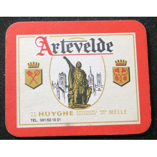 Sous verre bière Artevelde de largeur 9,9 cm