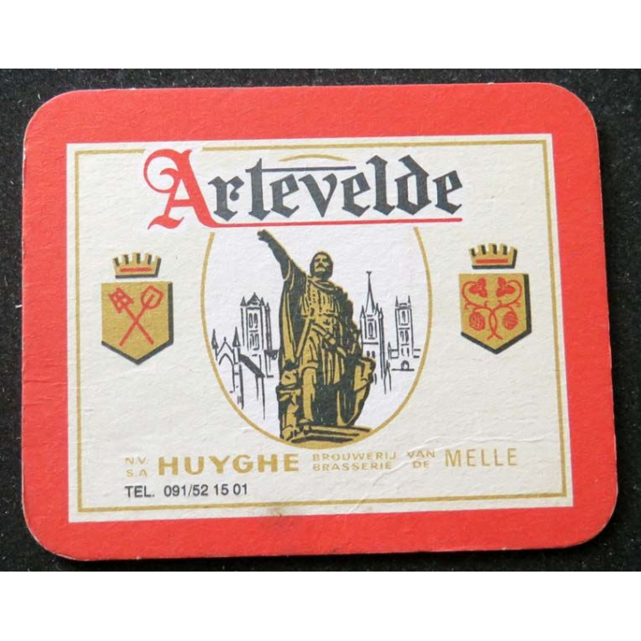 Sous verre bière Artevelde de largeur 9,9 cm