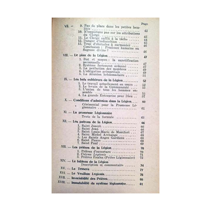 1. Legio Mariae - Manuel officiel de la légion de Marie publié par le concilium legionis Mariae
