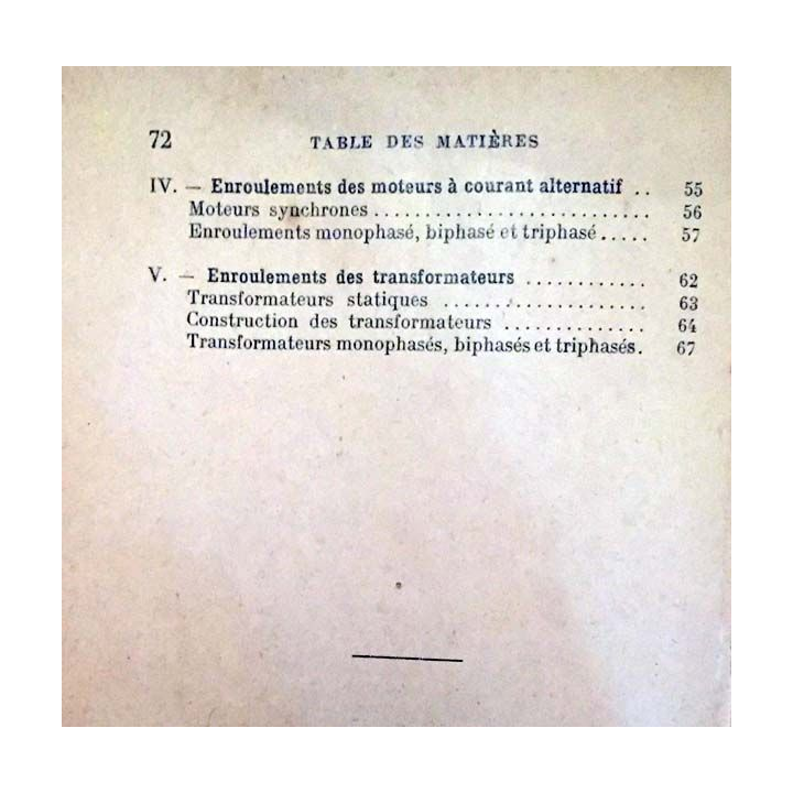 1. La technique du bobinage des machines électriques de R. Bardin aux éditions Librairie des sciences pratiques Desforges