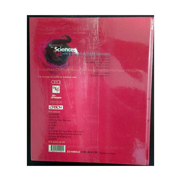 1. Almanach des sciences 1994 - La sciences aujourd'hui aux éditions Hachette