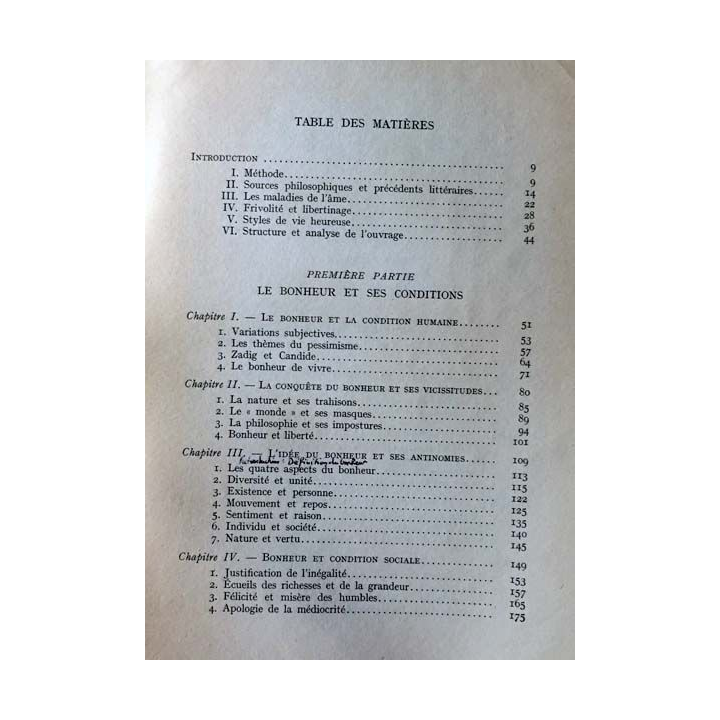 1. L'idée du bonheur au XVIIIe siècle de Robert Mauzi aux éditions Librairie Armand Colin