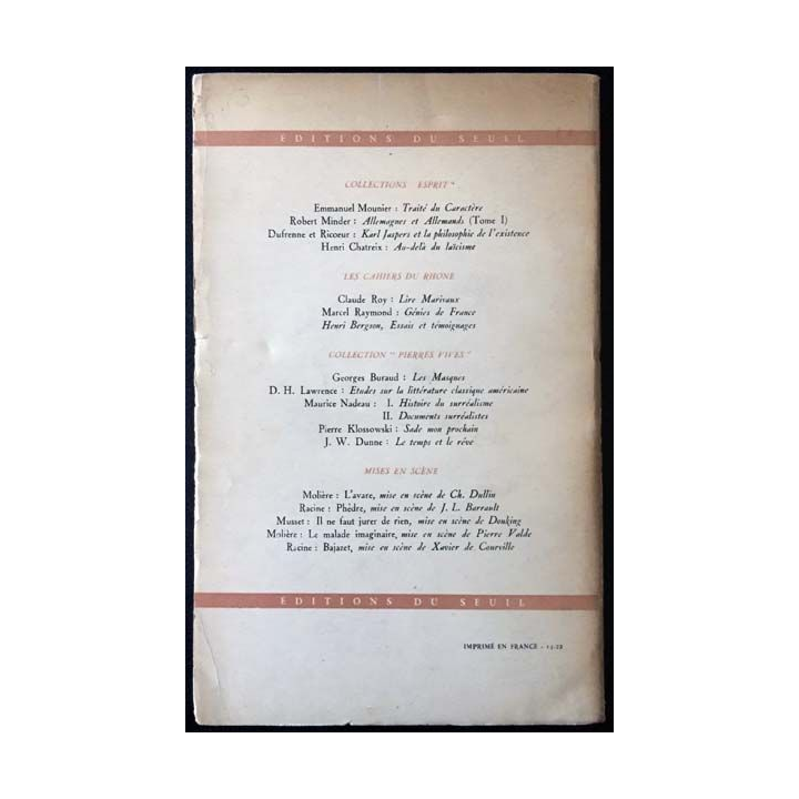 1. Histoire de l'éducation dans l'antiquité de H. I. Marrou aux éditions du Seuil