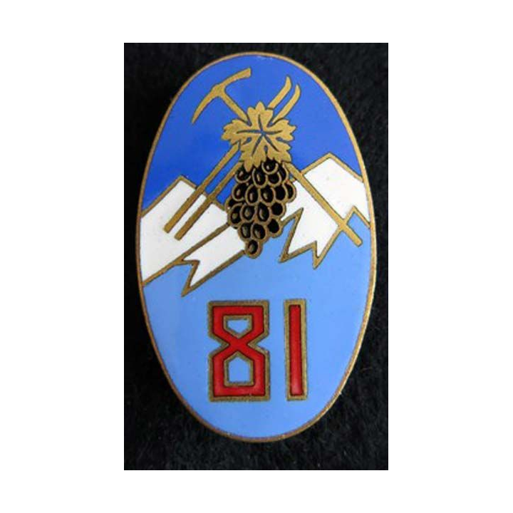 81° régiment d'infanterie alpine de fabrication Drago Paris 