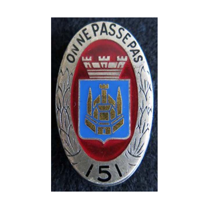 151° régiment d''infanterie Drago Paris H. 117 en émail