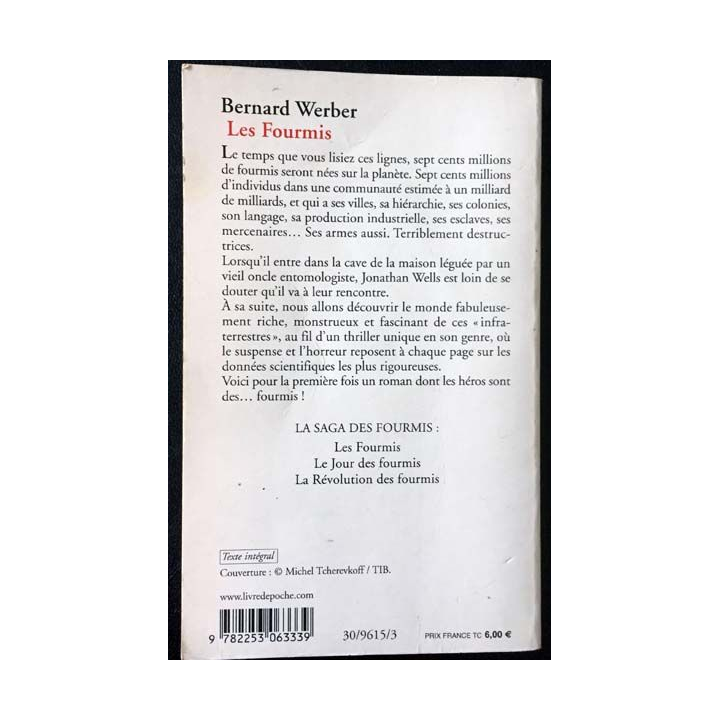 1. Les Fourmis de Bernard Werber aux éditions Albin Michel