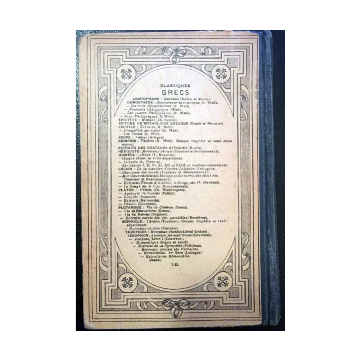 1. Démosthène sept philippiques de Henri Weil aux éditions Librairie Hachette