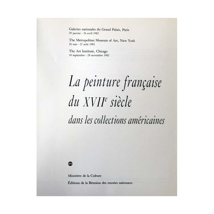 1. La peinture française du XVIIe siècle dans les collections américaines aux éditions de la Réunion des musées nationaux