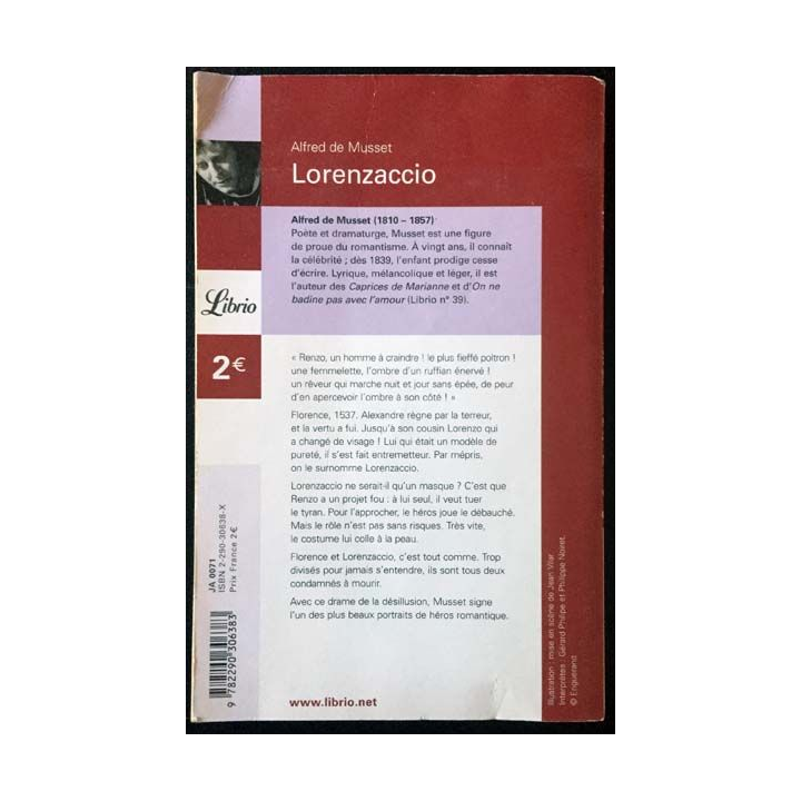 1. Lorenzaccio de Alfred de Musset aux éditions Librio