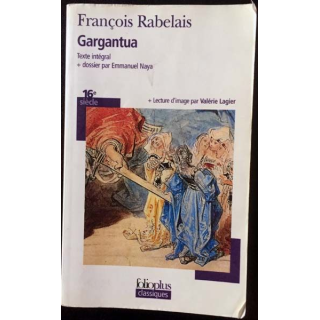 1. Gargantua de François Rabelais aux éditions Folioplus classiques