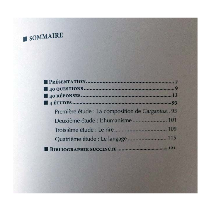 1. Gargantua de Rabelais aux éditions Ellipses