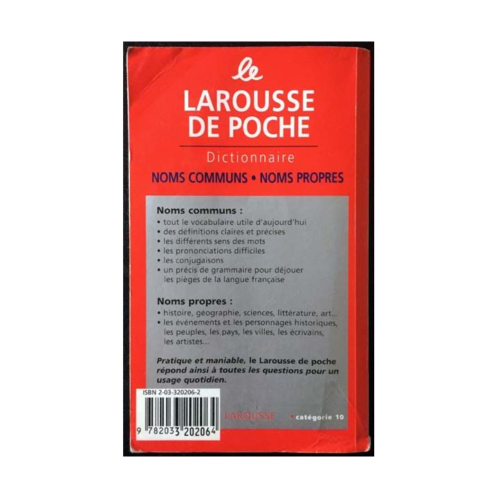 1. Le Larousse de poche dictionnaire noms communs / noms propres aux éditions Larousse