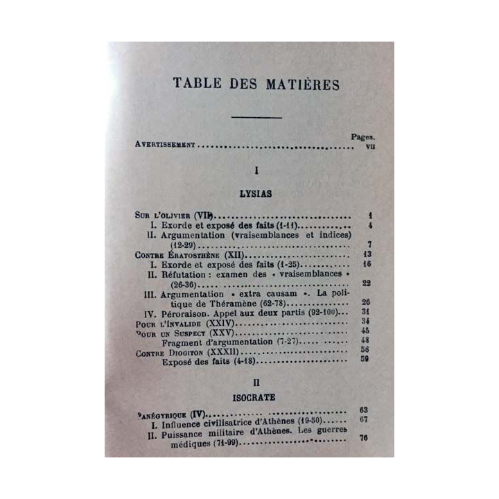 1. Extraits des orateurs attiques de Louis Bodin aux éditions Librairie Hachette