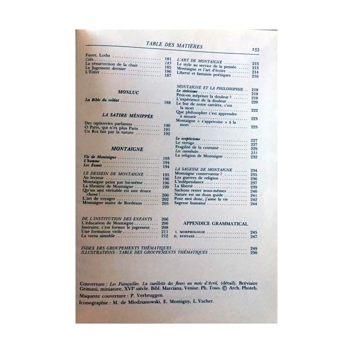 1. XVIe siècle - Les grands auteurs français du programme Anthologie et histoire littéraire