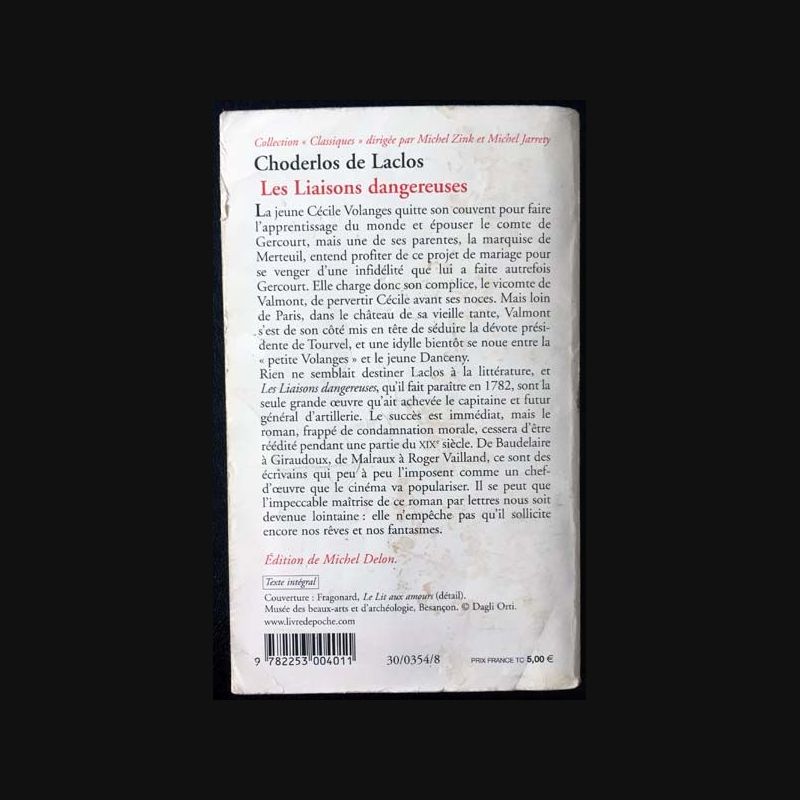 Choderlos De Laclos Les Liaisons Dangereuses Lettre 81