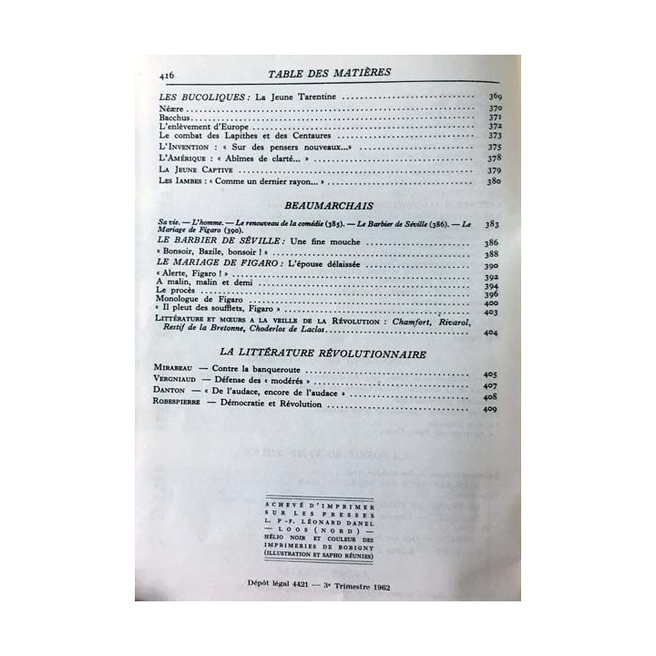 1. XVIIIe siècle - Les grands auteurs français du programme IV de André Lagarde et Laurent Michard aux éditions Bordas
