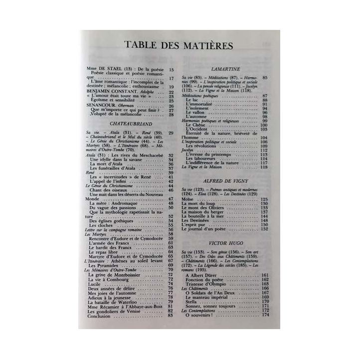 1. XIXe siècle - Les grands auteurs français du programme Anthologie et histoire littéraire