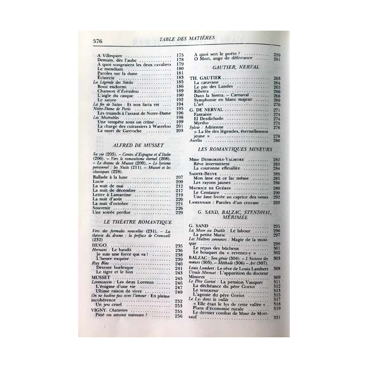 1. XIXe siècle - Les grands auteurs français du programme Anthologie et histoire littéraire
