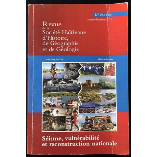 1. Revue de la société Haïtienne d'Histoire, de Géographie et de Géologie