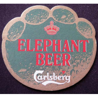 DESSOUS DE VERRE A BIÈRE Elephant beer Carlsberg