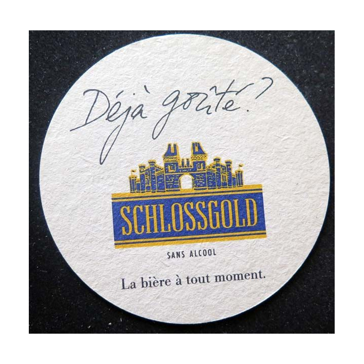 DESSOUS DE VERRE A BIÈRE FeldSchlosschen Schlossgold sans alcool
