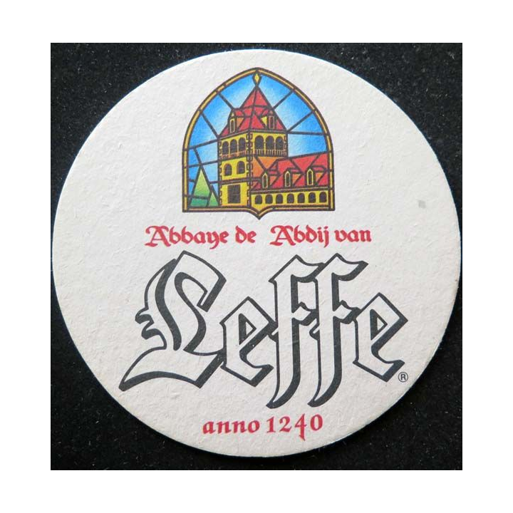 Dessous de verre à bière Leffe de diamètre 10,3 cm