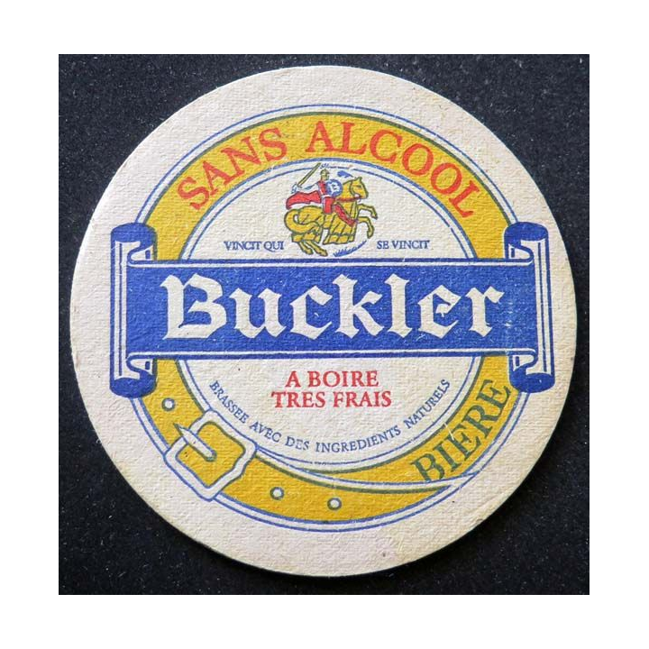 Dessous de verre à bière Buckler sans alccol de diamètre 10,7 cm