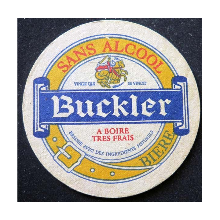 Dessous de verre à bière Buckler sans alccol de diamètre 10,7 cm