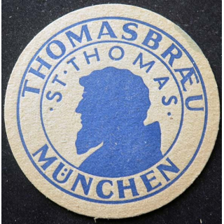 Dessous de verre à bière Thomasbræu de diamètre 10,7 cm sous verre
