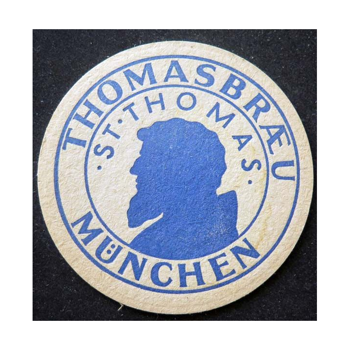 Dessous de verre à bière Thomasbræu de diamètre 10,7 cm sous verre