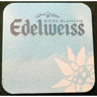 Sous verre Edelweiss bière blanche de largeur 9,3 cm