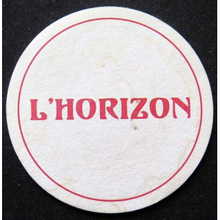 DESSOUS DE VERRE A BIÈRE l'Horizon de diamètre 10 cm