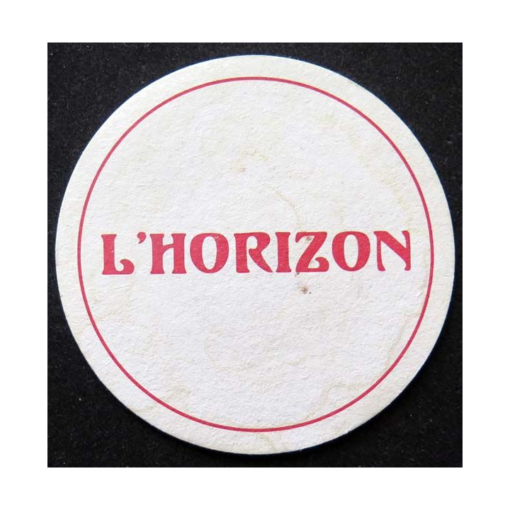 DESSOUS DE VERRE A BIÈRE l'Horizon de diamètre 10 cm