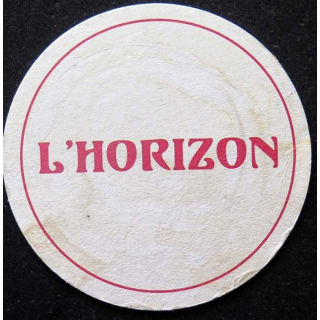DESSOUS DE VERRE A BIÈRE l'Horizon de diamètre 10 cm