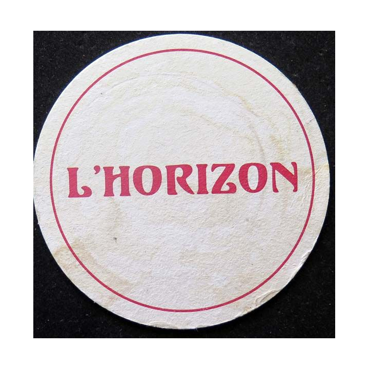 DESSOUS DE VERRE A BIÈRE l'Horizon de diamètre 10 cm