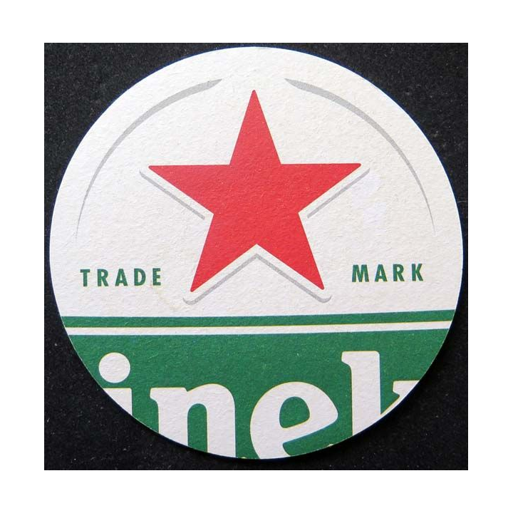 Dessous de verre à bière Heineken de diamètre 10,7 cm