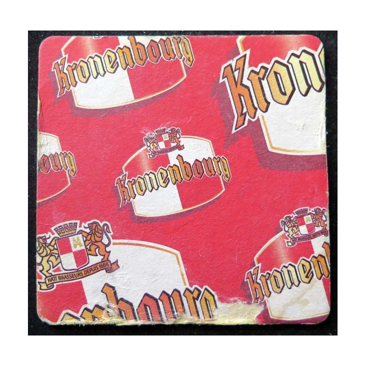 Sous verre à bière Kronenbourg de largeur 9 cm